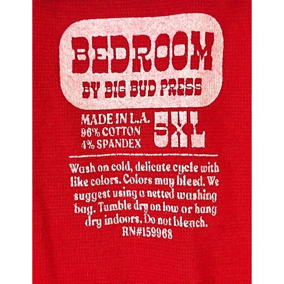 BIG BUD PRESS Bedroom By Big Bud Press Red Tank Top Shirt Women's Size 5XL - Picture 4 of 8